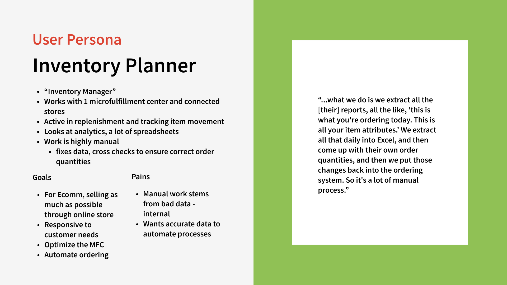 slide in recommendations deck from our AI tool research