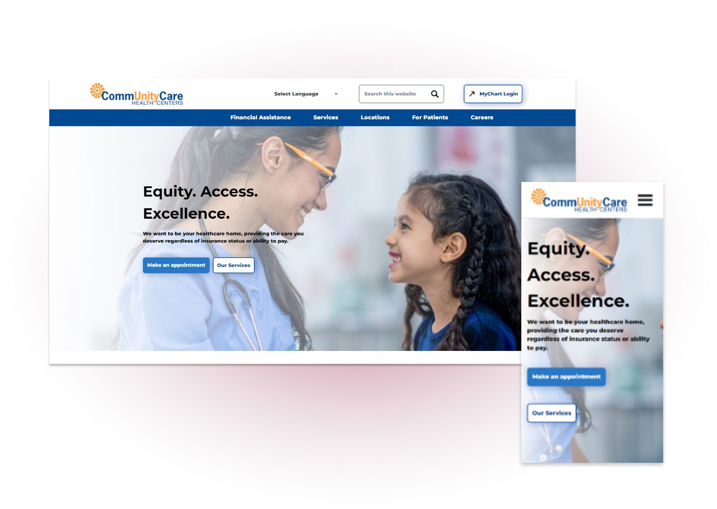 images from primary care provider website design