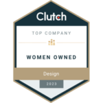 Clutch badge: Top Company, woman-woened 2023