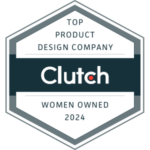 Clutch badge: Top product design Company, woman-owned 2024