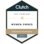 Clutch badge: Top Company - Software Developers - Woman-Owned 2024