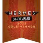 hermes 2022 gold award badge